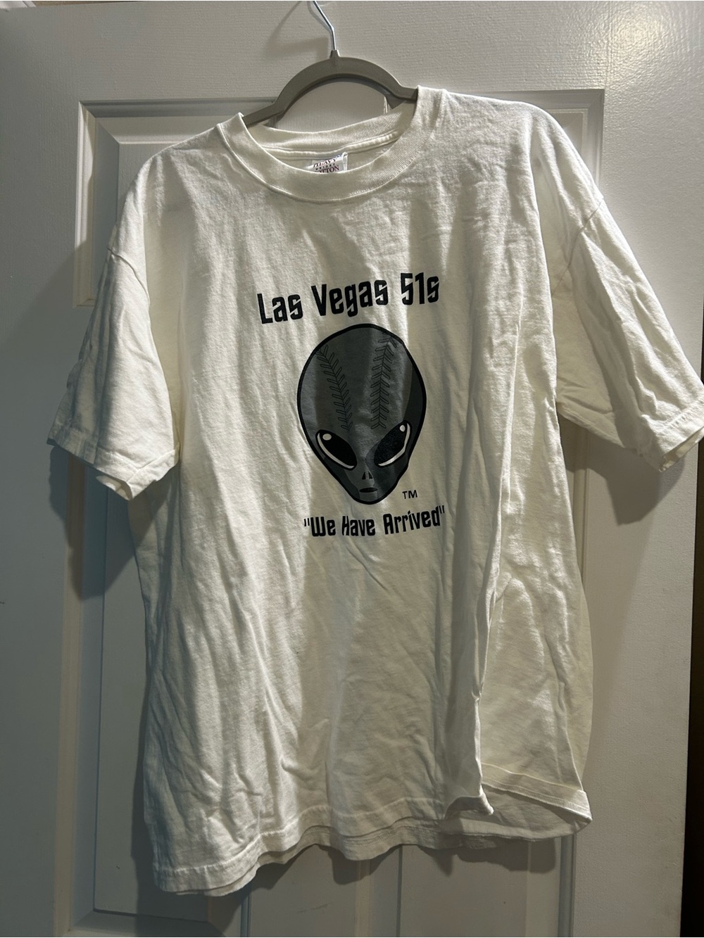Las Vegas 51s minor League Baseball Gildan White Heavy Cotton T‑Shirt XL